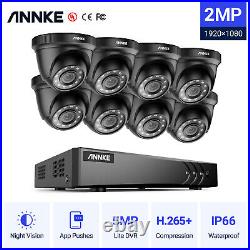 Annke 1080p Cctv System 8ch Dvr Night Vision Camera Human /vehicle Detection Kit
