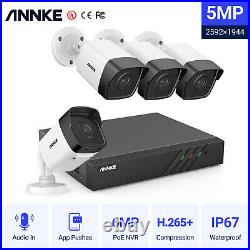 Annke 5mp Cctv System Poe Ip Camera 6mp 8ch Nvr Color Night Vision Audio In Kit