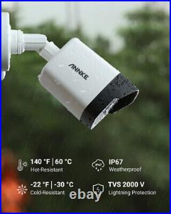 Annke 5mp Cctv System Poe Ip Camera Audio MIC 4k 4ch Video Nvr Night Vision Kit