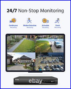 Annke 5mp Cctv System Poe Ip Camera Audio MIC 8mp 4ch Nvr Home Night Vision Kit