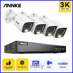 Annke 5mp Colorvu Cctv System 8mp Dvr Night Vision Security 3k Audio Camera Kit