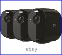 Arlo Essential Spotlight 3 Cameras Kit 1080p CCTV WiFi Security System Black New