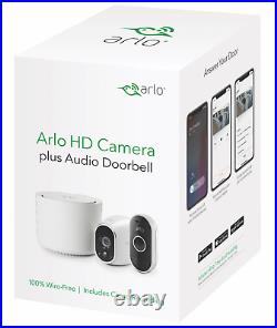 Arlo Pro HD Wireless Home Security Camera Kit + 2-Way Doorbell Audio Chime App
