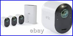 Arlo Ultra 4-cam 4k (vms5440) Rrp£1150 Smart Home Security Cctv Wi-fi White Kit