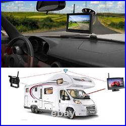 Bus RVs Truck 5 Wireless Reversing Rear View HD Monitor Night Vision Camera Kit