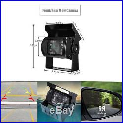 Bus Truck 7 Quad Split Monitor +4x Waterproof IR Night Vision Backup Camera Kit
