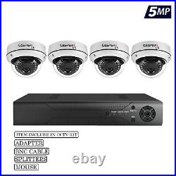 CASPERi 5MP Ultra HD Security Cameras System Kit Outdoor 30M 3.6MM Night Vision