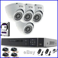 CCTV 4CH 1080P FULL HD DVR Outdoor NightVision 4xCamera Home Security System Kit