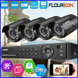 CCTV 8CH 1080N DVR Outdoor 3000TVL 1080P Home Outdoor Security Camera System Kit