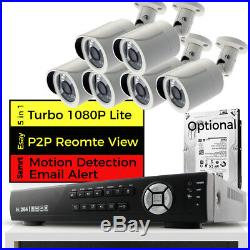 CCTV 8CH Full HD 1080P DVR 2.4MP Night Vision Wide angle Camera Home System Kit