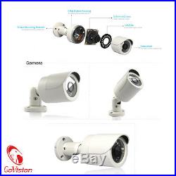 CCTV 8CH HD 2.4MP 1080P OUTDOOR Home Surveillance Security Cameras System Kit