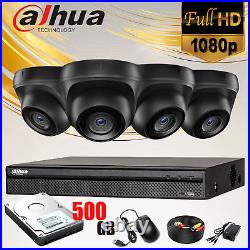 CCTV Security BLACK CAMERA FULL HD 2MP 4IN1 OUTDOOR NIGHT VISION FULL KIT Mobile