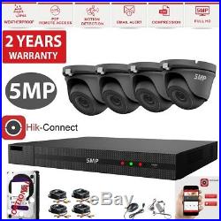 CCTV ULTRA HD 5MP NightVision Outdoor DVR HIK-CONNECT Home Security System Kit