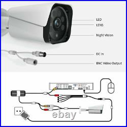 CCTV Wired Kit Security System FHD 1080P 8CH NVR Home Outdoor Email Alert Camera