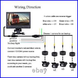 Car Rear View Reversing Camera Kit 9 LCD Monitor Parking Night Vision Bus Truck