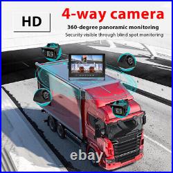 Caravan 4x Camera 4PIN System 9 DVR Monitor 12V/24V Reversing Camera 1080P Kit