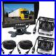 Caravan Camper Lorry Truck HD 4 Pin 2x IR Rear View Backup Camera 7 Monitor Kit