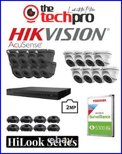 Cctv System Hikvision Hilook 2mp Kit Dvr Dome Night Vision Outdoor Cameras Hdmi