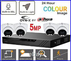 Cctv System Oyn-x Dvr 5mp 24/7 Audio Colorvu Cameras Night Vision Uk Kit