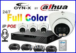 Colorvu Ip Cctv System Kit Onyx Dahua Day And Night Colour Image 4mp Poe Uk Firm