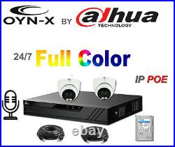 Colorvu Ip Cctv System Kit Onyx Dahua Day And Night Colour Image 4mp Poe Uk Firm