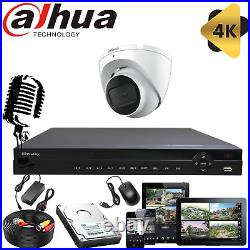 Dahua CCTV System 8MP 8CH DVR Dome Night Vision Audio Home Security Camera KIT