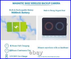 Digital Wireless 7 Monitor DVR Magnetic Base Battery Rear View Reversing Camera