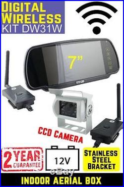 Digital Wireless Caravan Motorhome Reversing Rear View Camera CCD Kit Top Spec