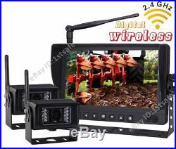 Digital Wireless Rearview Reversing Camera Kit System, 9 Split Lcd+2-camera