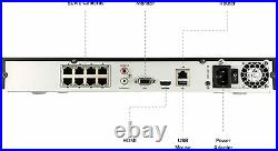 EZVIZ 4K 8MP UltraHD 8CH 2TB NVR IP PoE 4-CAMS Surveillance Smart UN-1884A2KIT