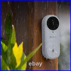 EZVIZ DB2 Video Doorbell Kit Battery-Powered Smart Motion Detection (White)