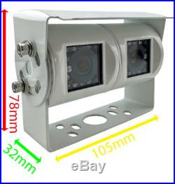 Easy-Fit Hi-Res 7 Dash Reversing Sony 700TVL CCD White Twin Lens Camera Kit