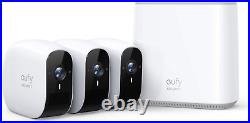 Eufy Security eufyCam E 1080p Home Security Camera System Weatherproof 3-Cam Kit