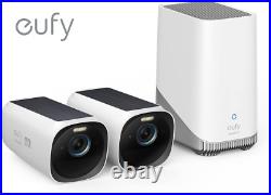 Eufy eufyCam3 S330 Kit Solar Panel AI Security Camera Outdoor Wireless 4K
