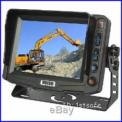 Excavator 5 Digital Rear View Reversing Camera Kit System Cab Video Observation