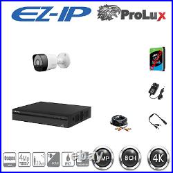 Ez-ip By Dahua 4mp Cctv Hd Night Vision Bundle Dvr Home Security System Kit
