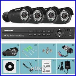FLOUREON 1080P CCTV System 8CH AHD DVR Outdoor 3000TVL 2.0MP Camera Security Kit