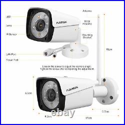 FLOUREON 1080P Wireless CCTV System 1TB 8CH NVR Recorder Kit Outdoor IP Cameras