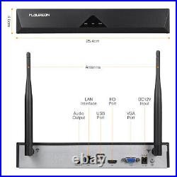 FLOUREON 1TB 1080P 8CH Wireless CCTV System outdoor IP Camera NVR Recorder Kit