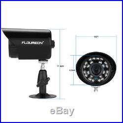 FLOUREON 4Pcs Security Camera 8CH 1080N HDMI CCTV DVR IR Night Vision Video Kit
