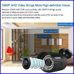 FLOUREON 8CH 1080P AHD DVR Outdoor 3000TVL 2MP Camera CCTV Security System Kit