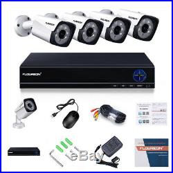 FLOUREON CCTV 4K 1080P HD 5MP Night Vision Outdoor DVR Home Security System Kit