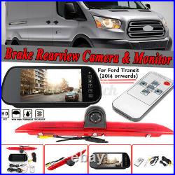 For Ford Transit 2014+ IR LED Brake Light Rear View Reverse Camera + 7'' Monitor