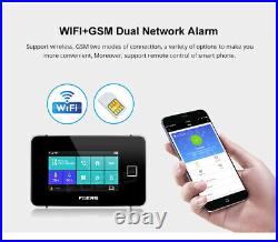 Fuers Smart Alarm System WIFI GSM Home Security Fingerprint Arm Disarm TUYA