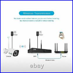 HD 1080P Outdoor CCTV Wireless Security Camera System 2TB Hard Drive 8CH NVR Kit