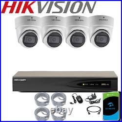 HIKVISION 4K CCTV 8MP SYSTEM IP POE Camera Motorized NVR Outdoor Night Vision UK