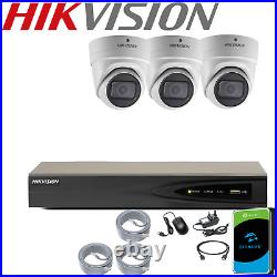 HIKVISION 4K CCTV 8MP SYSTEM IP POE Camera Motorized NVR Outdoor Night Vision UK