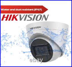 HIKVISION 4K CCTV Security 8MP Camera System EXIR 60M IR Night Vision Outdoor UK