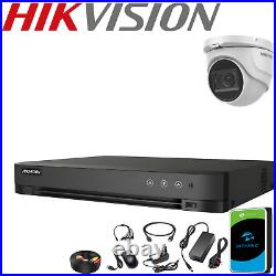 HIKVISION 5MP CCTV Audio-Mic IN/OUTDOOR SECURITY Camera SYSTEM Night Vision Kit