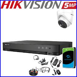 HIKVISION 5MP CCTV Colorful 24/7 Outdoor CAMERA SECURITY System Night Vision
